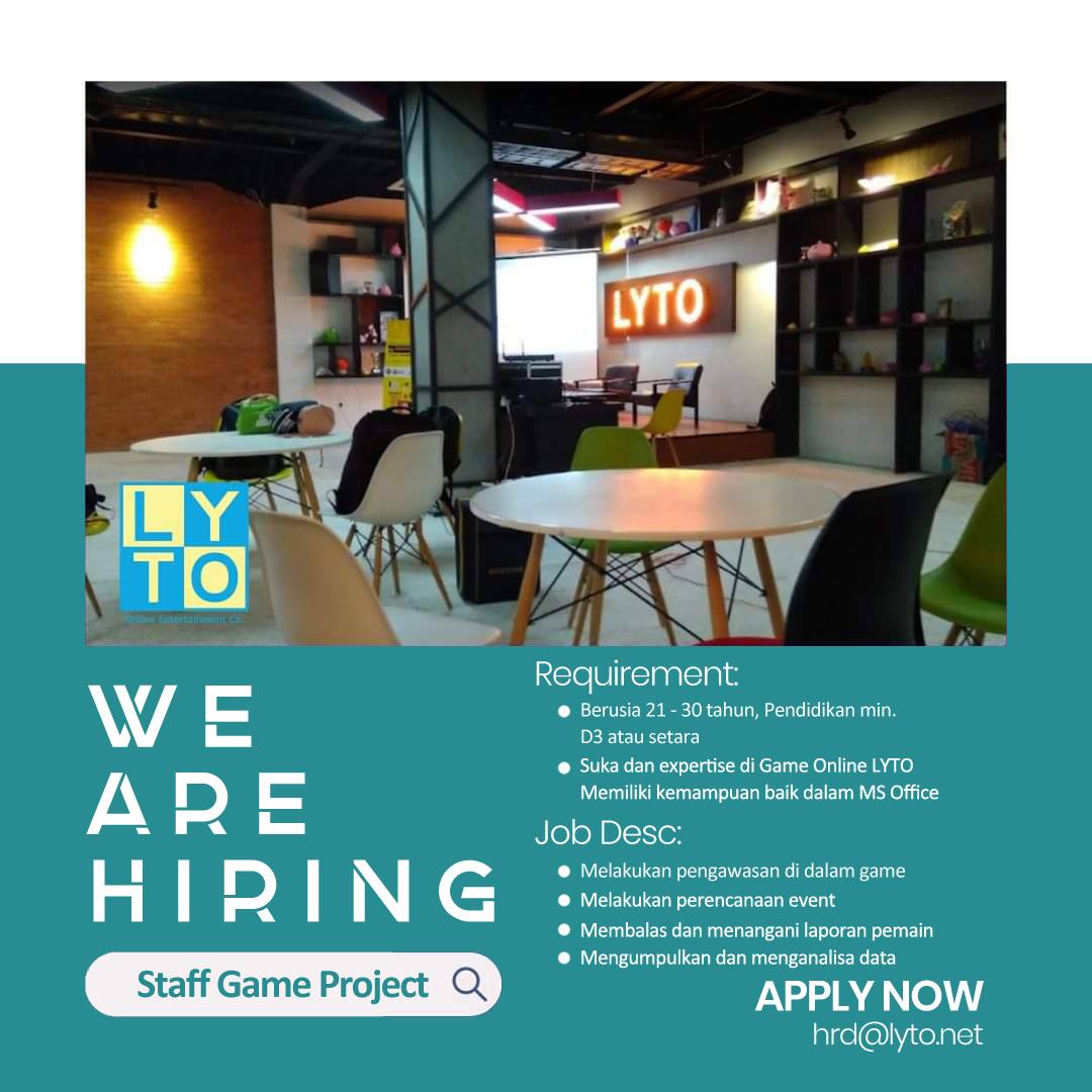 Staff Game Project - PT LYTO Datarindo Fortuna